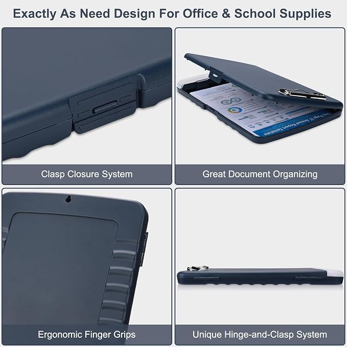 SFLHHDM Storage Clipboard with Pen Holder, High Capacity Clipboards - Image 4