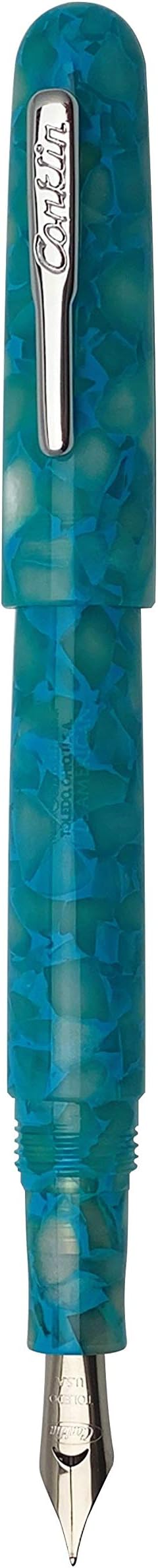 Conklin All American Fountain Pen in Turquoise Serenity – Medium Nib, Versatile by Conklin