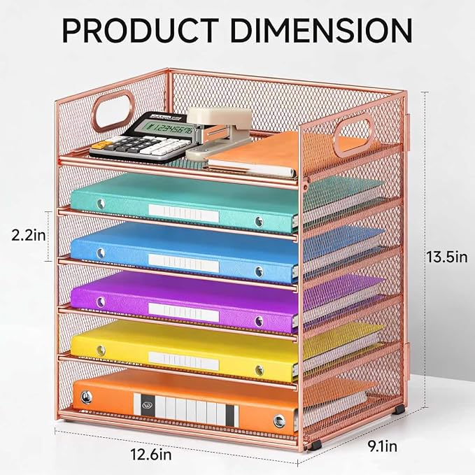6 Tiers Letter Tray Paper Organizer - Image 3