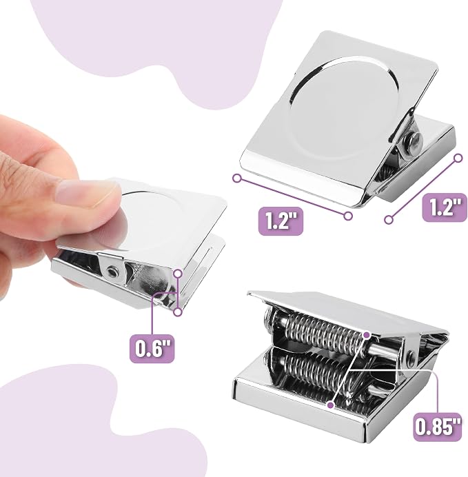 Mr. Pen- Magnetic Clips, 8 Pack, 1.2 Inch, Metal Clips | Refrigerator Magnets - Image 3