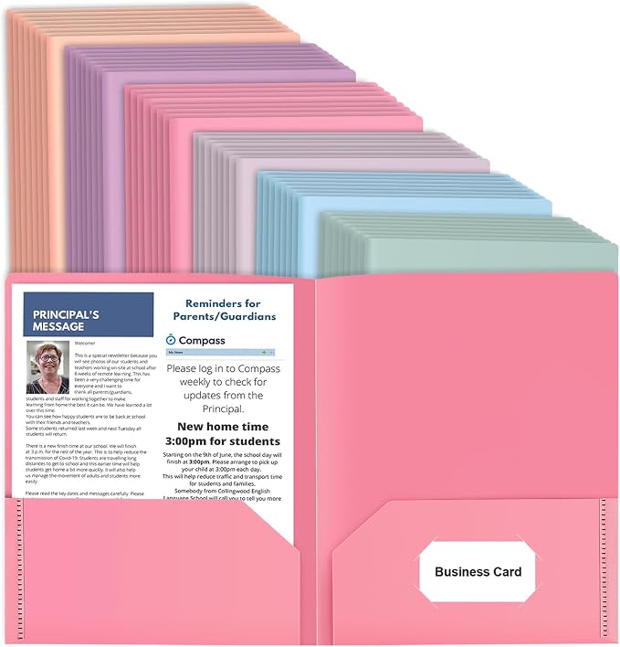 48 Pack Colored File Folders by HABGP