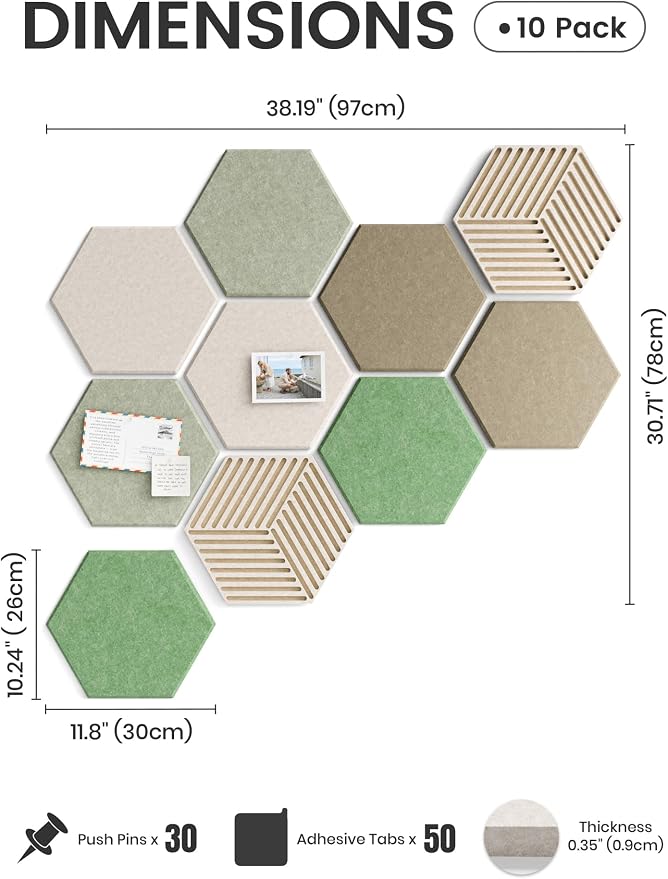 Fluxynara Hexagon Cork Board Alternative - Image 2