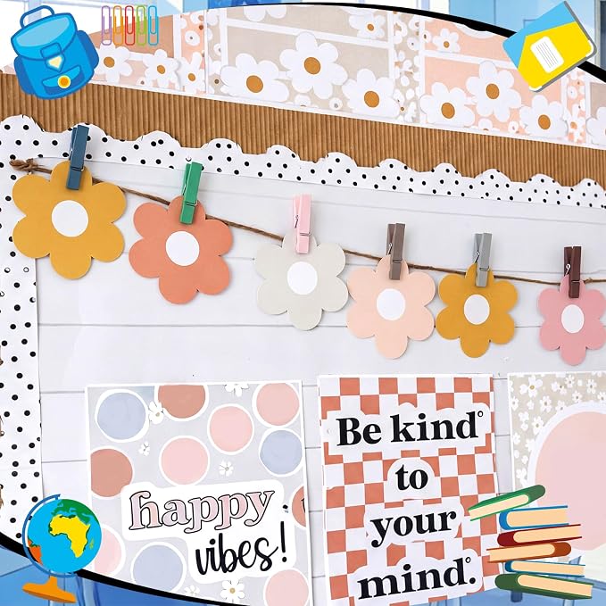 Ctosree 48 Pcs Classroom Magnetic Wooden Clips - Image 5