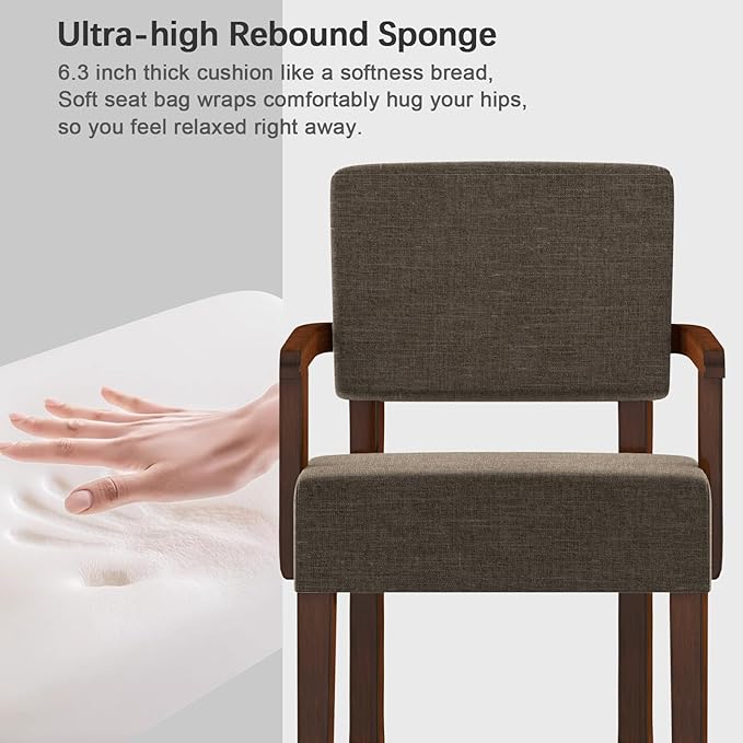 Accent Chair, Living Room Chairs Oversized with Soft Seat and Armrests for Dinning Bedroom Reading and Waiting Rooms-DeskLoop Office