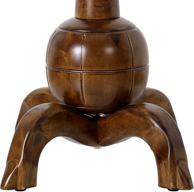 Coat Rack Freestanding Wood Coat Tree Rack with 8 Hooks, Creative Design Tree Branch-look, Standing Coat Rack Clothes Hanger Stand with Stury Base for Entryway, Hallway, Bedroom - Load 160lb (Walnut)-DeskLoop Office