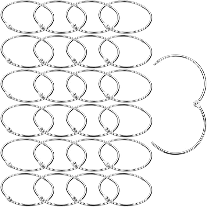 Mr. Pen- Loose Leaf Binder Ring, 3 Inch, 24 Pack | Metal Loose Leaf Binder Book by MrPen