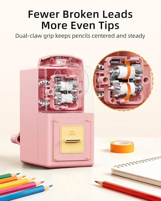 ZMOL Manual Hand Crank Pencil Sharpener - Image 7