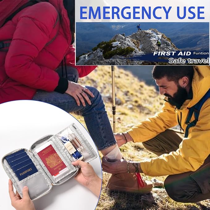 Valuable Practical, RFID Family Passport holder, Travel Wallet, Travel Document - Image 5