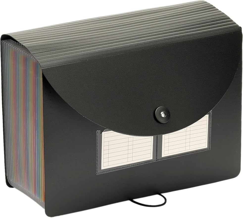 Mukawa 24 Pocket Expanding File Folder, Expandable Accordion File Organizer - Image 4