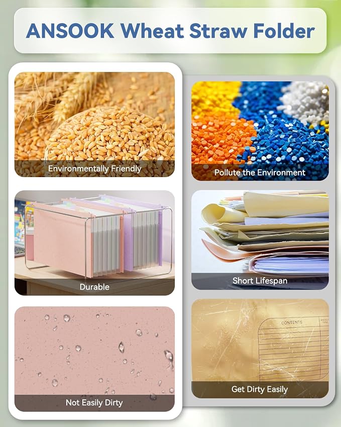 ANSOOK Hanging File Folders Letter Size, 7 Accordion Pockets, Expandable File - Image 7