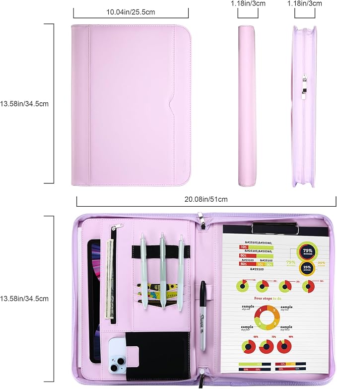 ProCase Portfolio Business Padfolio Folder - Image 7