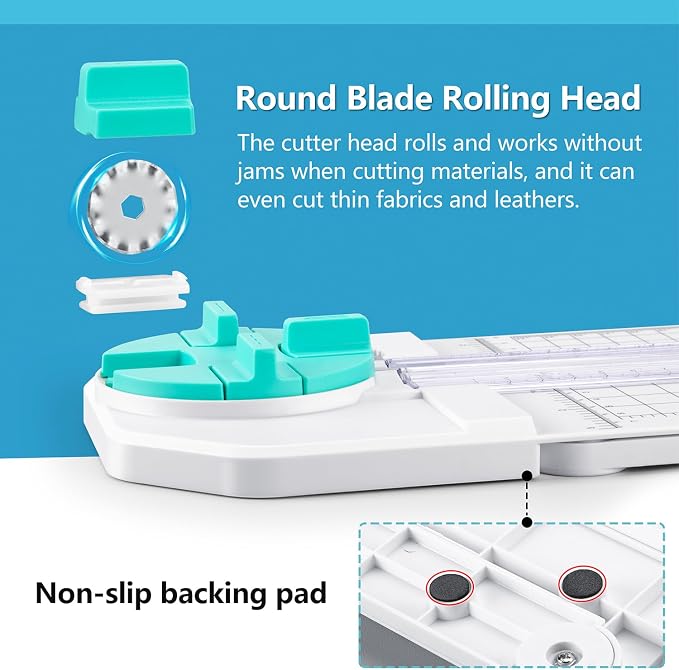 Ecraft 4-in-1 Paper Trimmer: 12" Craft Paper Cutter - Image 7