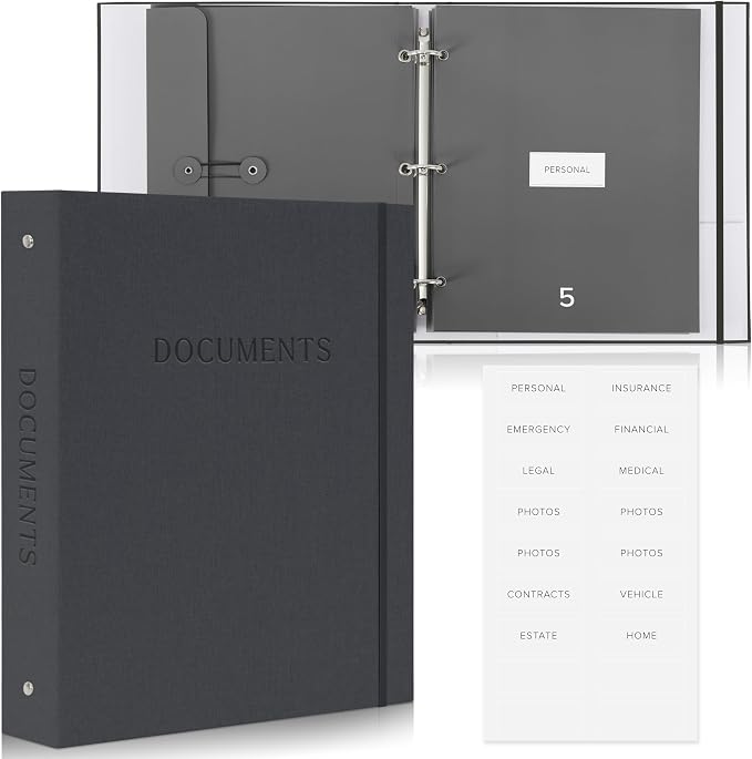 Important Document Organizer Set by ZICOTO