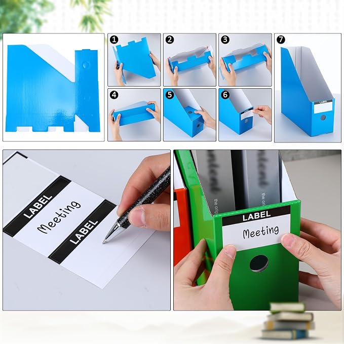 Geyee 50 Pcs Cardboard Magazine Holder Magazine File Holder Magazine Storage - Image 3