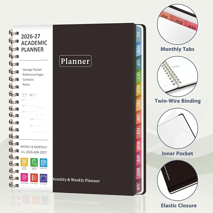 Planner 2026-2027, Academic Weekly and Monthly Calendar Planner, July 2026 - Image 4