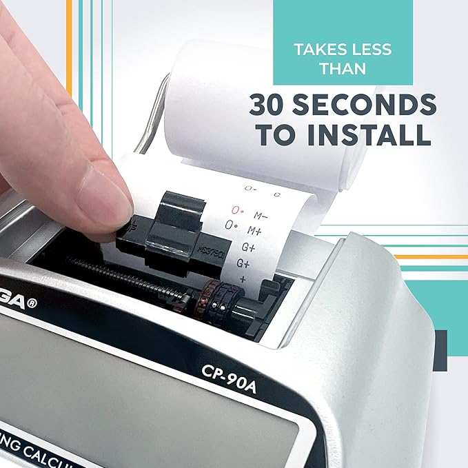 CATIGA IR-40T Ink Roller Cartridge for Printing Calculators and Adding Machines, Black/Red Pack of 2, Used with Casio HR-100TM HR-150TM HR-170RC, Sharp EL-1750V EL-1801V, CP30A CP90A-DeskLoop Office