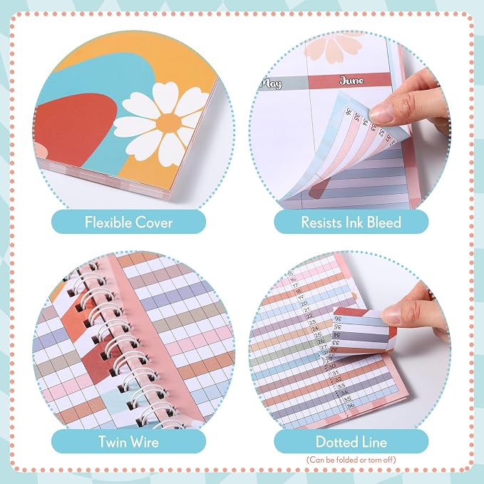 Fuyoooo Teacher Record Book Teacher Grade Books 2026-2027 Spiral Bound Record - Image 4