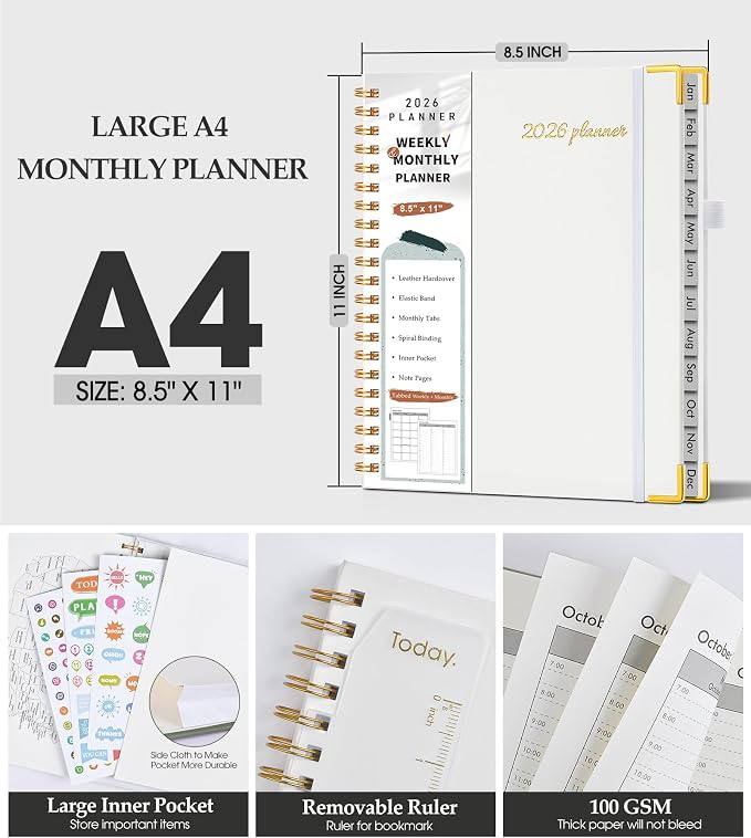 2026 Planner, Weekly and Monthly Calendar Planner from January 2026 - Image 5
