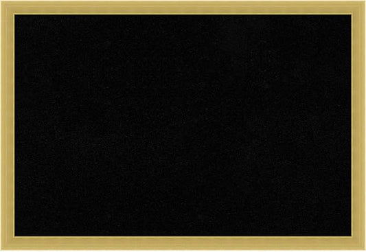 Amanti Art Black Cork Board for Wall, 13x19 Vision Board with Gold Wood Frame, Small Corkboard Office Decor for Home Organization, Modern Corkboard Pinboard to Display Items for Home Organization in-DeskLoop Office