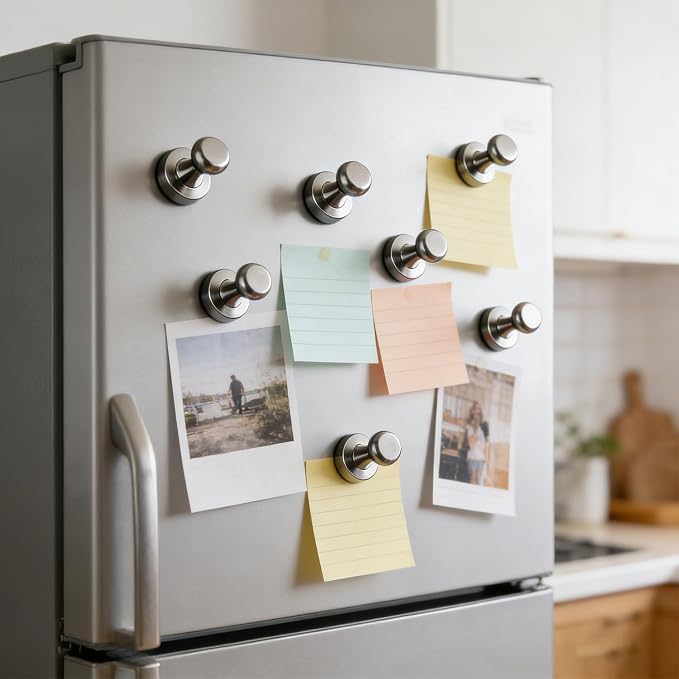 Strong Fridge Magnets, 12 x 16mm, Heavy Duty Magnetic Push Pins - Image 7