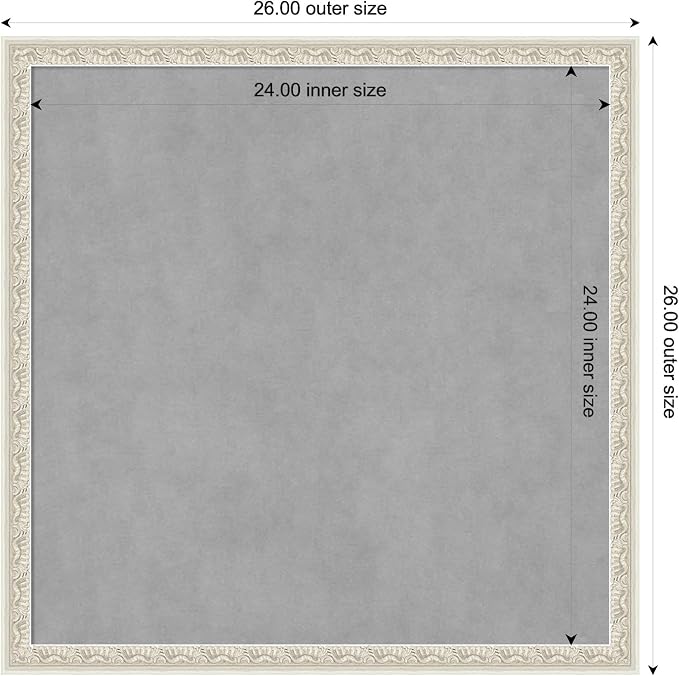 Amanti Art Silver Framed Magnetic Board 26x26 Medium Vision Board - Image 2