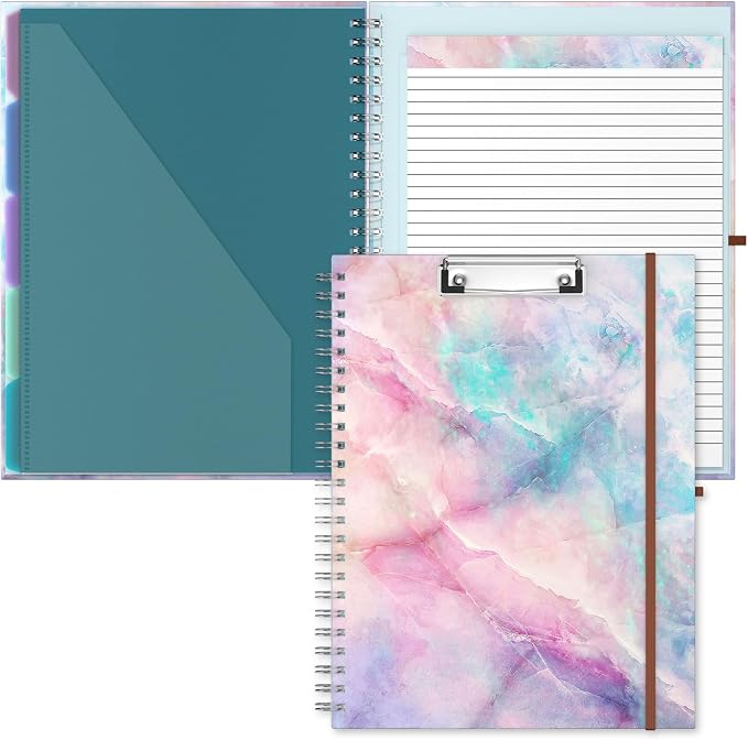 Hongri Clipboard Folio with Refillable Lined Notepad, 8.5 x 11 Folders with by Hongri