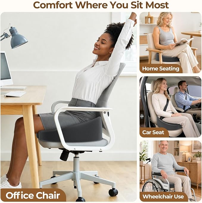 TushGuard Ergonomic Donut Pillow Seat Cushion - Image 5