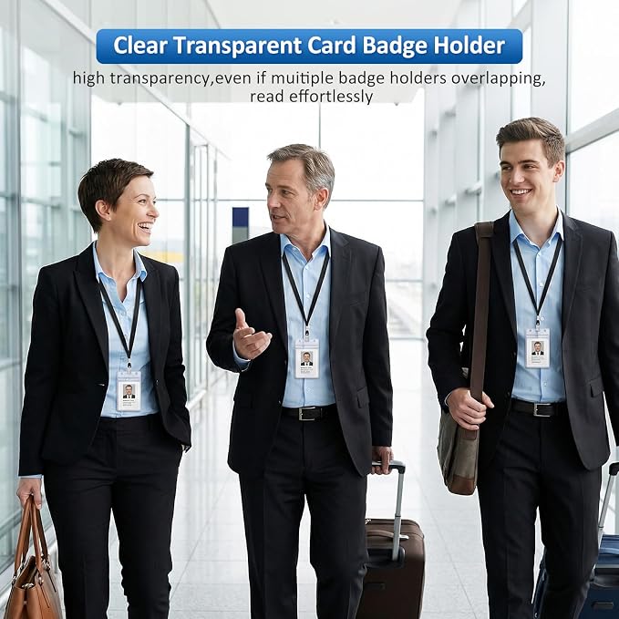 Marspark 300 Pcs ID Badge Holder - Image 6