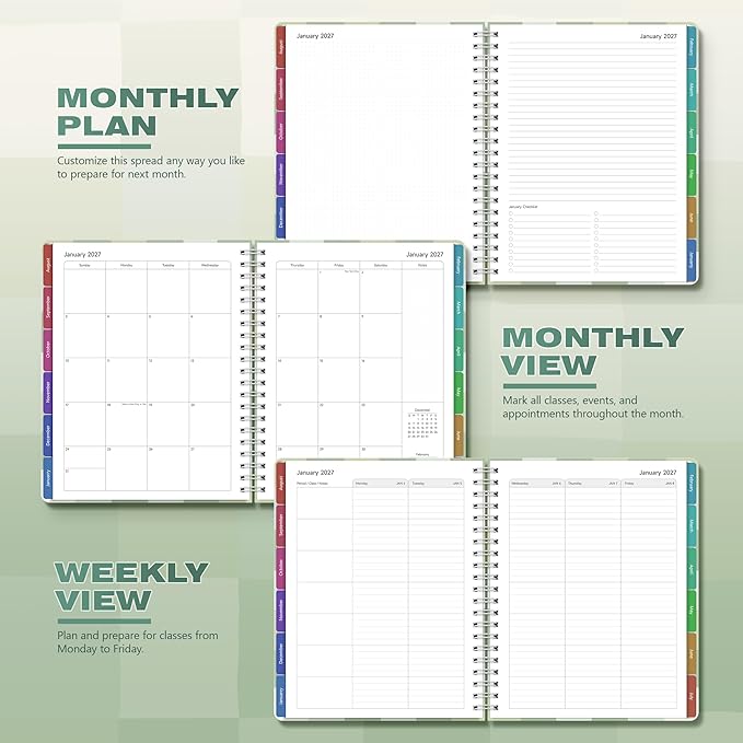 Teacher Lesson Planner 2026-2027 Academic Year, Aug 2026-Jul 2027, Deluxe 26-27 - Image 5