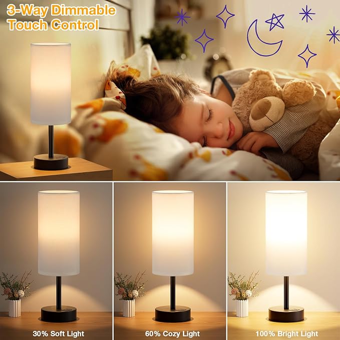 Dicoool White Touch Table Lamp - Image 3
