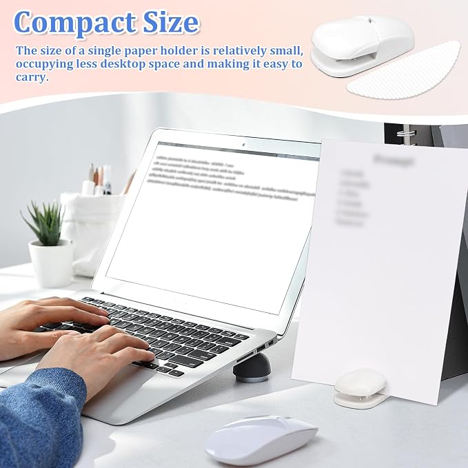 4PCS Paper Holder Stand for Typing, Portable Document Holder treochtfun - Image 2