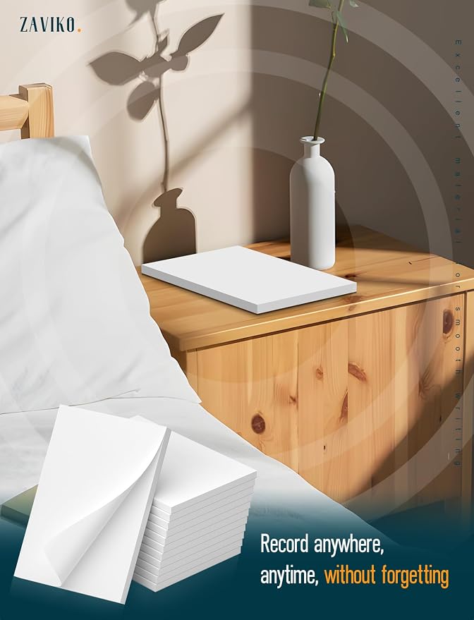 12 Pack Blank Note Pads 4x6 Inch, 50 Sheets Per Small Notepads, Blank Scratch - Image 7