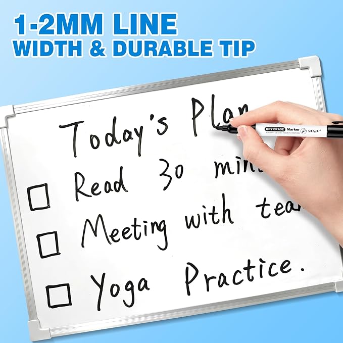 SFAIH Black Dry Erase Markers Fine Tip - Image 3
