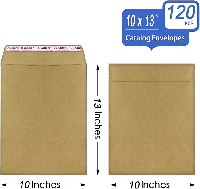 Xxcxpark 120 PCS 10x13 inches Security Catalog Envelopes Printable Self Seal - Image 2