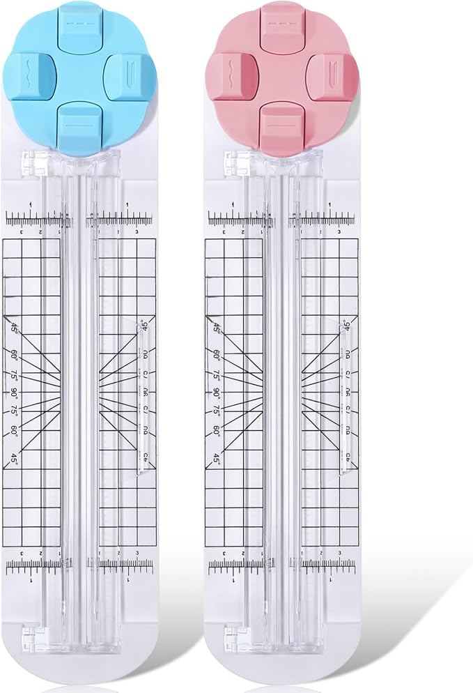 2 Pcs 4-in-1 Paper Cutter, Perforated, Creasing Blades by Unknown