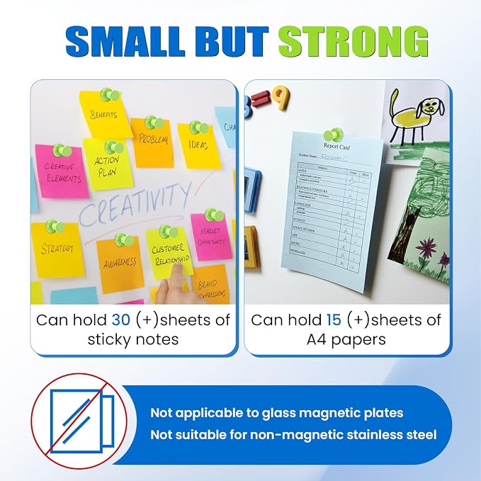 LOVIMAG Fridge Magnets 20Pcs Refrigerator Whiteboard Small Strong Magnet - Image 4