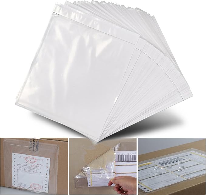 Packing List Enclosed Pouches 4.5 x 5.5 – Clear Self-Adhesive Shipping Label - Image 8