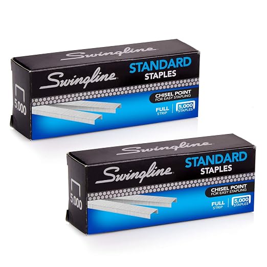 Swingline Staples, 1/4" Length, 2 Pack by Swingline