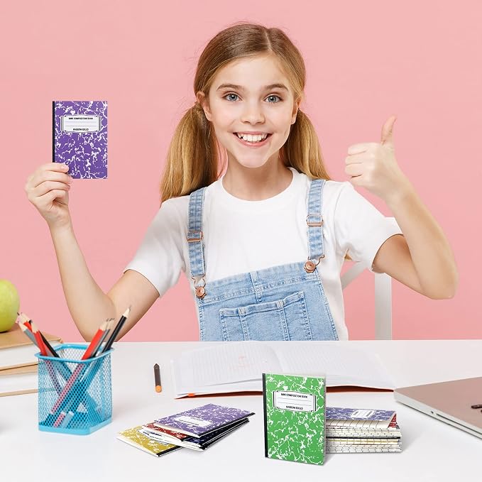 Eersida Mini Composition Notebook Composition Books Small Marble Note Books - Image 5