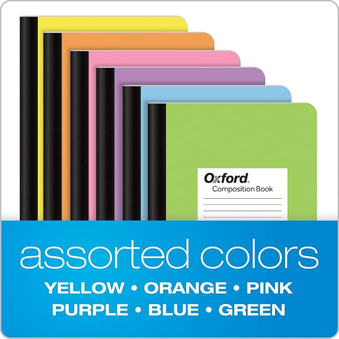 Oxford Composition Notebooks, Cover Colors Vary, Wide Ruled Paper, 9-3/4 x - Image 6