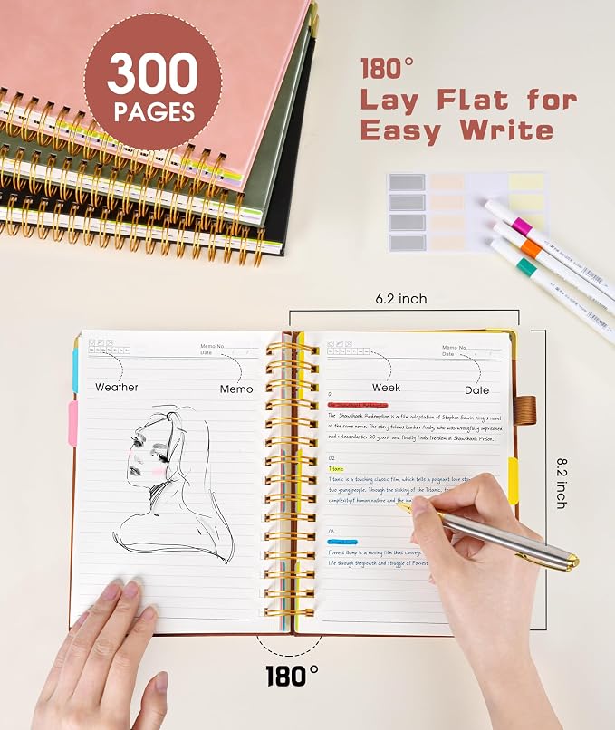 Hardcover Spiral Notebook Journal - Image 6