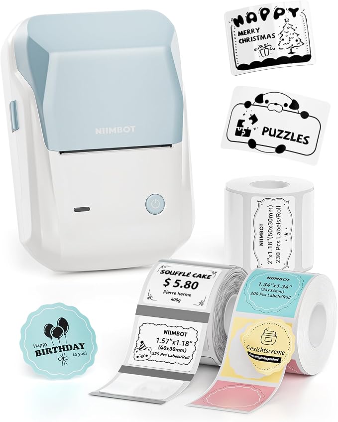 NIIMBOT B1 Label Maker Machine, Thermal Label Printer Easy to Use by NIIMBOT%C2%AE