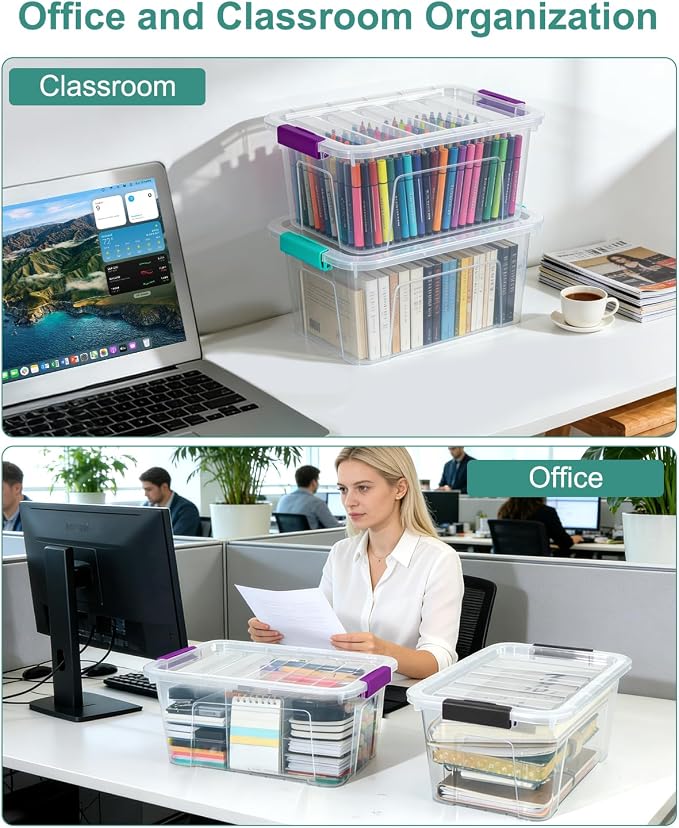 EOENVIVS Clear Storage Bins - Image 4