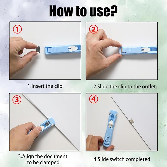 Pine & Linen 2pcs Handheld Papers Clip Dispenser - Image 3