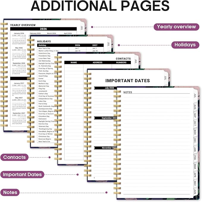 Planner 2026-2027, Academic Monthly and Weekly Calendar Planner - Image 5