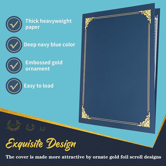 10 Packs Certificate Holders, Diploma Holders, Certificate Folders - Image 3