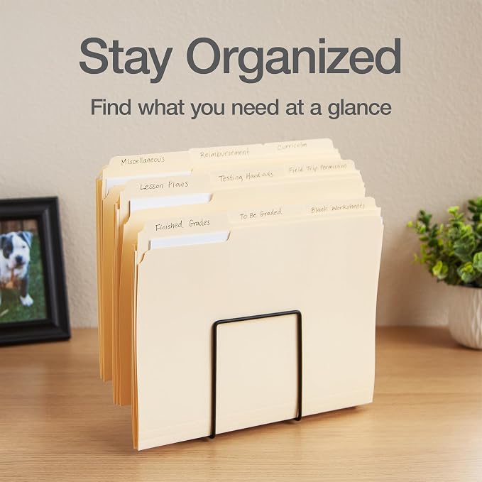 Oxford File Folders, 36 Pack, Letter Size, 3 Tabs, Durable Manila Paper - Image 5