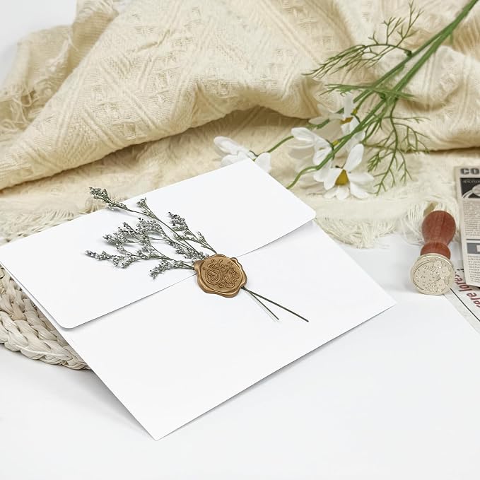 YINUOYOUJIA 100 Packs White A7 Envelopes, 5x7 Envelopes - Image 5