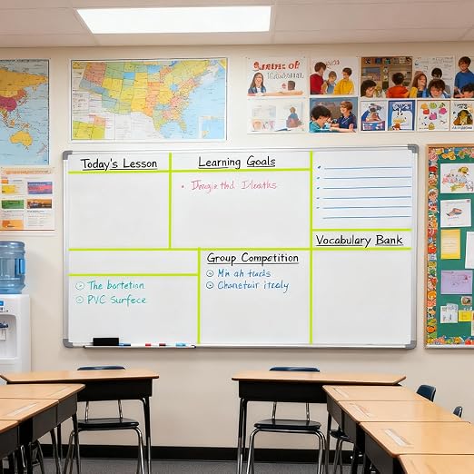 CHUNNIAO Yellow Magnetic Tape for Whiteboard in Classsroom&Office, Fine Line - Image 2