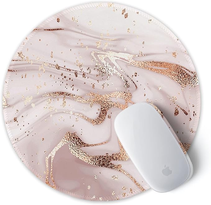 ITNRSIIET Round Mouse Pad with Stitched Edge Premium-Textured Waterproof - Image 2